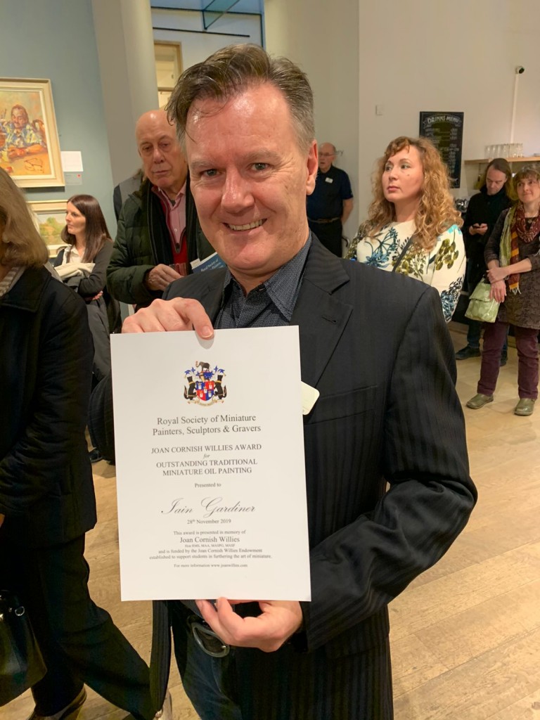 Iain Gardiner, winner of 2019 Award